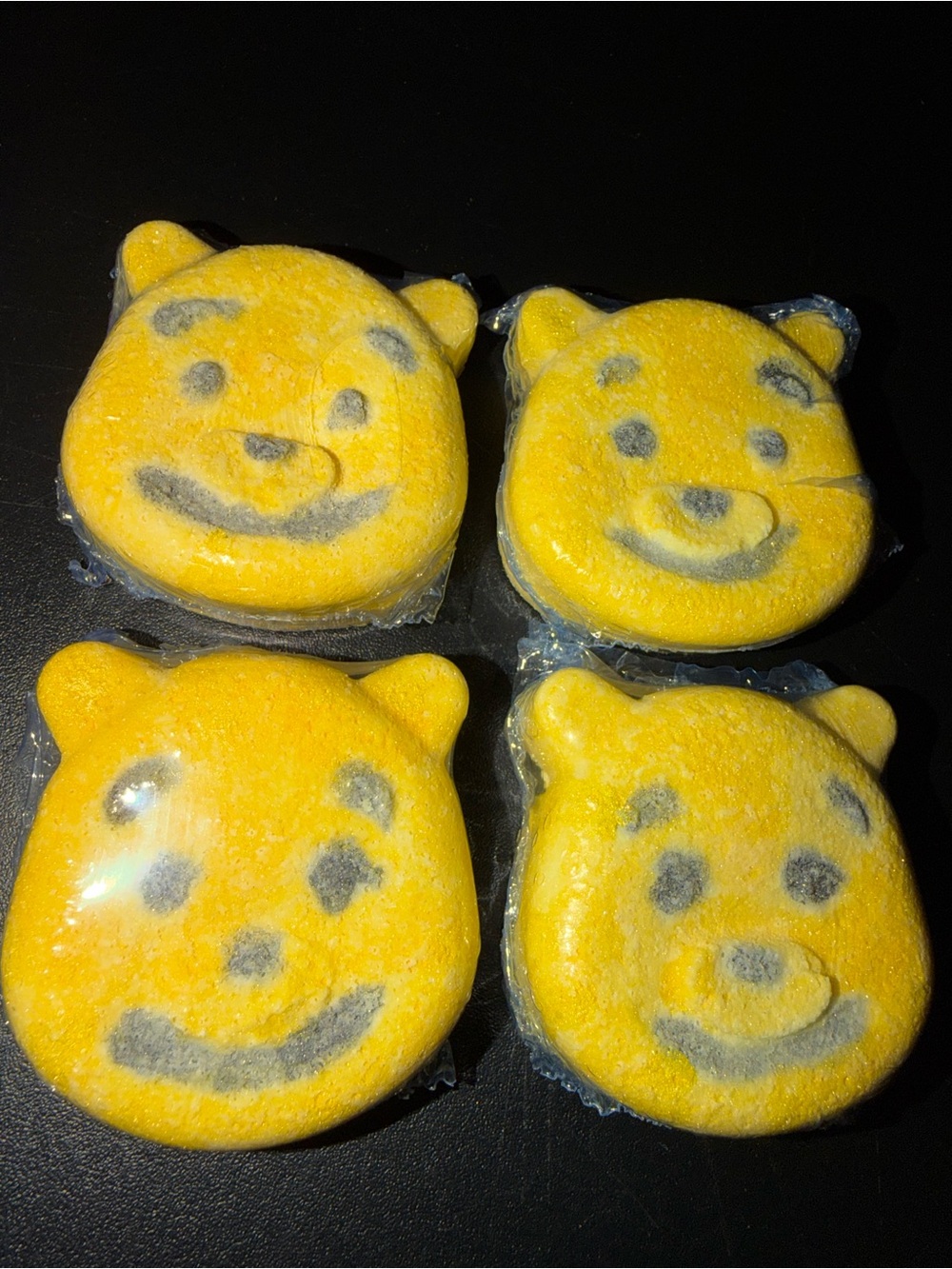 & Other Stories Yellow Bear Face Bath Soaps (Set of 4)